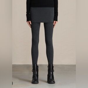All Saints Raffi Leggings Color Charcoal Size S NWT